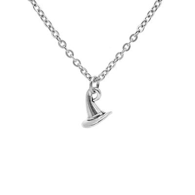 Collana Harry Potter ciondolo Cappello parlante  Argento Strega Donna Halloween - Immagine 1 di 4