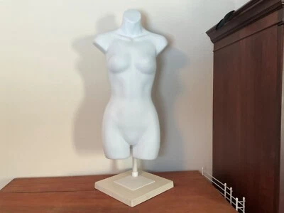 VuRyser Sexy (busty) female display  manikin dress form half body + stand 36” - Image 1 of 4