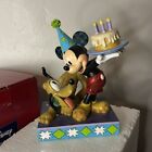 New Old Stock Disney Jim Shore "Happy Birthday Pal" Mickey & Pluto Figurine