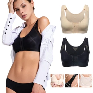 Women Posture Corrector Bra Wireless Support Lift Up Chest Front Closure Tops US - Picture 1 of 15