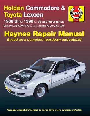 Holden Commodore 1988-96, Ute 1990-2000/Toyota Lexcen 1989-97 Workshop Manual - image 1 of 2