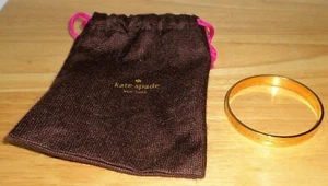 Kate Spade Bracelet Rosegold Tone You and Me Idiom Bangle In Bag - Picture 1 of 5