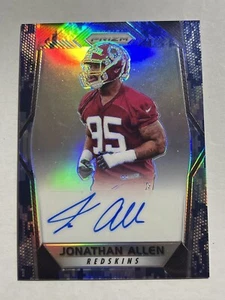 2017 Panini Prizm Jonathan Allen Camo Rookie Auto /25 Bears - Picture 1 of 2
