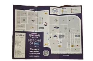 Chicago Auto Show 11-20 febbraio 2023 McCormick Place #CAS2023 mappa show floor 3 pieghe - Foto 1 di 5
