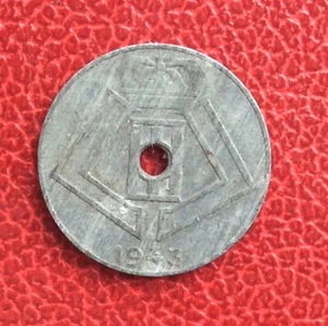 Belgique - Léopold III- Rare monnaie de 10 Centimes 1943 Fr -1/2 frappe médaille - Imagen 1 de 2