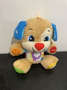 Fisher Price Laugh and Learn ABC Smart Stages Interactive Puppy Plush Dog 14"