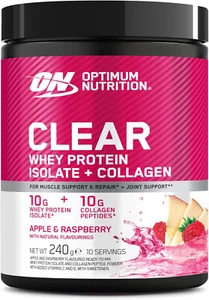 Optimum Nutrition Clear Whey + Collagen | Muscle and Joints | 240g 10 Servings - Picture 1 of 7