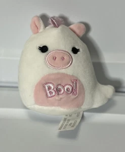 NWT 4-5" Zoeyana the White Ghost Unicorn Boo Halloween 2021 Squishmallow Plush  - Picture 1 of 2