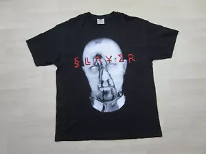 Vintage Slayer Band T Shirt (XL) 90s Diabolus in Musica 1998 Big Face Graphic - Picture 1 of 11