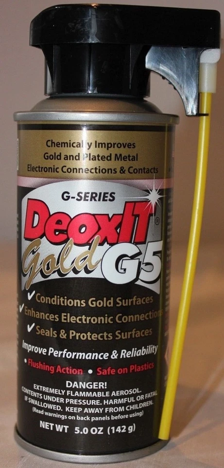 Potenciador de contacto Hosa G5S-6 CAIG DeoxIT GOLD 5 % spray, 5 oz Foto 1 de 1