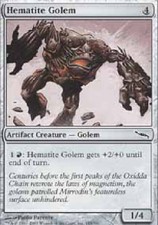HEMATITE GOLEM FOIL Mirrodin MTG Magic the Gathering Cards DJMagic