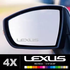 Calcomanía adhesiva de vinilo grabada esmerilada plateada con espejo retrovisor ala LEXUS PARA AUTOMÓVIL - Imagen 1 de 1