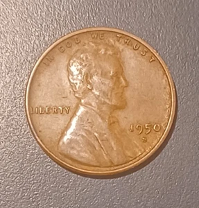 1950 S Lincoln Wheat Cent/Penny USA alt zirkuliert (#1) - Bild 1 von 2