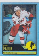 2012/13 O-PEE-CHEE..JUSTIN FAULK..RAINBOW..# 474..HURRICANES..FREE COMBINED SHIP