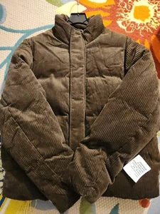 Brown Corduroy Puffer Jacket - Picture 1 of 3