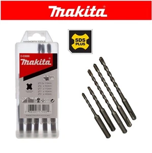 Makita SDS + Plus Bohrer Bit Set für Mauerwerk Beton x5 D-03888 Wolframkarbid - Bild 1 von 12