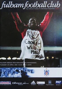 Fulham (Champions)v Wolverhampton Wanderers 2000-01 - Division 1 - 24 April 2001 - Picture 1 of 1