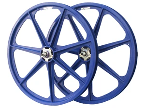 SKYWAY 24" Tuff II Rivet Wheels Blue - Picture 1 of 2
