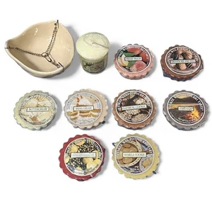 Yankee Candle Wax Tart Lot 11 Votive + Sea Shell Warmer Vintage Scents Mixed - Picture 1 of 8