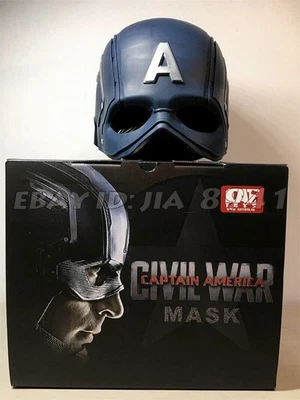 IN STOCK Cattoys 1:1 cosplay Captain America WEARABLE Helmet Replica Prop - Image 1 of 4
