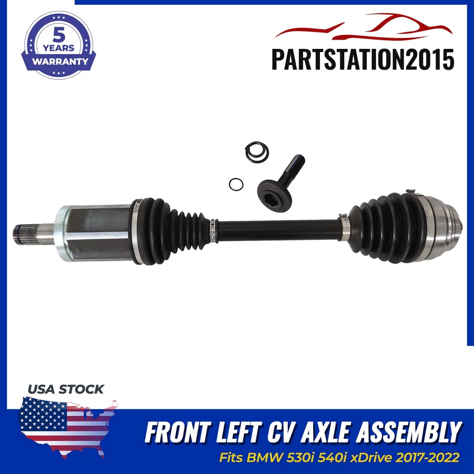 Fits BMW 530i 540i xDrive 2017-2019 2021-2022 Front Left CV Axle Assembly - Image 1 of 4