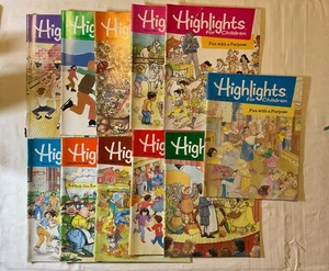 Lot Of 11 Issues - Highlights for Children Vintage Magazine 1989 Activity - Picture 1 of 7