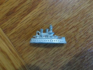 Vintage Monopoly Board Game Piece Part Metal BATTLESHIP Boat Pawn Mover Token - Picture 1 of 5