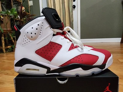 Size 11 - Jordan 6 Retro OG Mid Carmine Pre Owned With Box B Grade - Image 1 of 4
