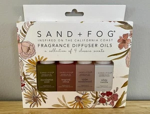 NEW Sand and Fog 4pk Diffuser Oils Classic Scents California Coast - Picture 1 of 1