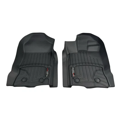 Forros de piso delantero WeatherTech 4416401 negros para Ford Ranger 2020-2023 Foto 1 de 4