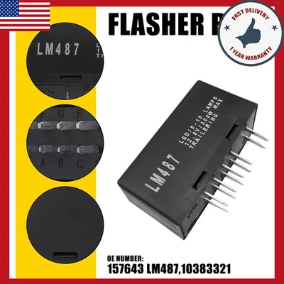 LED Turn Signal Flasher Relay Fits 2003-2006 For Avalanche Chevrolet 1500 2500 Foto 1 de 4