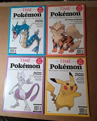 Pokémon 25th Anniversary Time Magazine Collector's Edition Lot Of 4 - Image 1 of 4