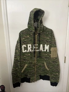 Wu-Tang Clan RARE Y2K CREAM Camouflage Zip Up Hoodie Size 2XL Rare - Bild 1 von 10