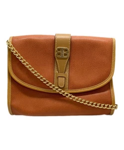 BALENCIAGA Shoulder Bag Purse BB Brown Authentic - Picture 1 of 24
