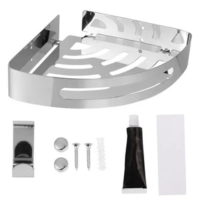 Badezimmer Eck Aufbewahrungsregal Multifunktion Badezimmer Dreieck Regal mit Haken - Bild 1 von 12