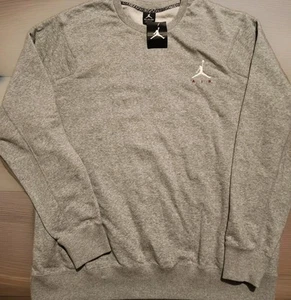 NWT Jordan Crew Sweatshirt Mens 3XL Air Jumpman Embroidered Logo Gray 685289 - Picture 1 of 8