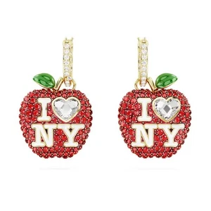 AUTÉNTICOS SWAROVSKI NUEVOS Pendientes Colgantes Cristal I LOVE NY, Manzana, 5671600 - Imagen 1 de 3