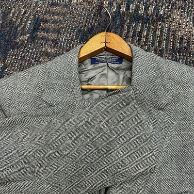 Vintage Brooks Brothers Blazer Mens 42S Brown Taupe Wool Sport Coat Made USA 90s - Image 1 of 4