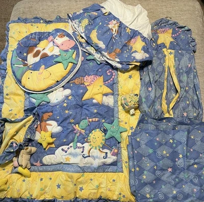 OVER THE MOON Nursery Rhyme Decor Lot  RETIRED Viv Eisner Hess 1996 10 Pieces - Image 1 of 4