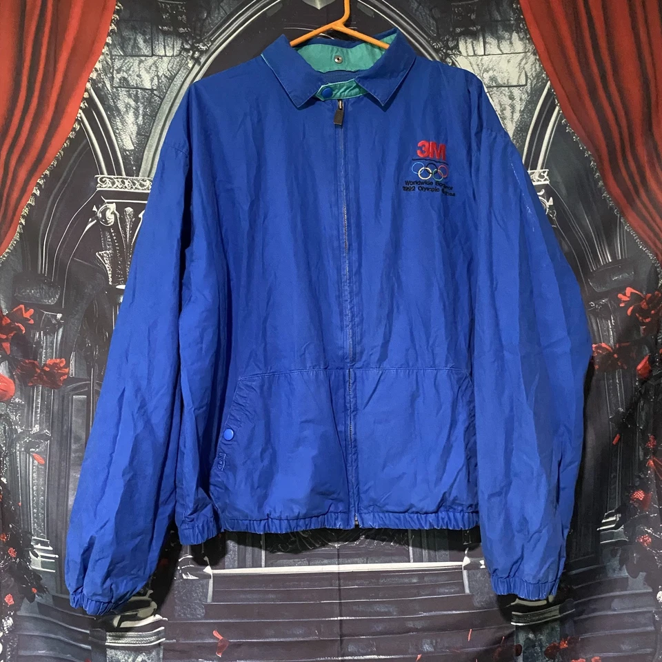 Olympic Games 1992 Vintage Gear Full Zip Up Men's Jacket Athletic Sports XL - Image 1 of 4
