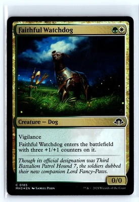 (3x) FOIL Faithful Watchdog Modern Horizons 3 – MTG Magic the Gathering Card - Image 1 of 4