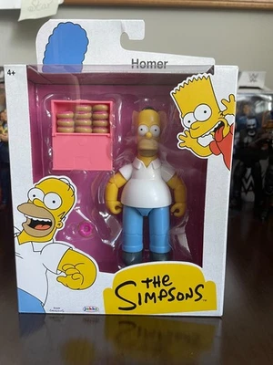 Juego de 4 figuras THE SIMPSONS Wave 4—HOMERO, MOE, KRUSTY, LISA—Jakks Pacific 5" Foto 1 de 4