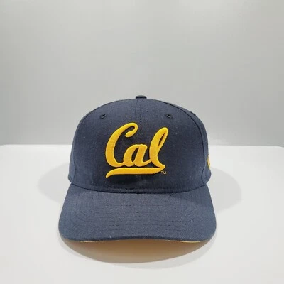 Cal Golden Bears Hat Fitted Mens 7 Blue Yellow Script Logo New Era College Cap - Image 1 of 4