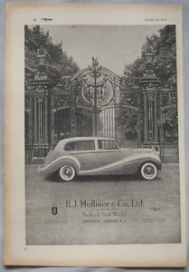 1953 H.J. Mulliner Original advert - Picture 1 of 1