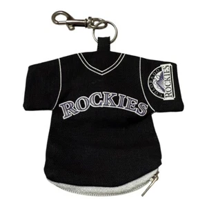 MLB Colorado Rockies Baseball Team Shirt Mini Jersey Keychain Coin Purse - Picture 1 of 8