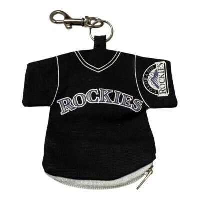 MLB Colorado Rockies Baseball Team Shirt Mini Jersey Keychain Coin Purse - Image 1 of 4