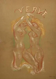 Aristide Maillol, Verve (back cover) from Verve Vol. II Magazine No. 5/6, Lithog - Picture 1 of 3