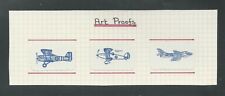 1969 GREAT BRITAIN ASVC rocket mail labels - Proof Set - 98B1,98B3,98A6 