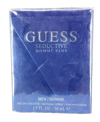 Guess Seductive Homme Azul Hombres Hombre EDT Spray Natural Leñoso Acuático 1.7 OZ NUEVO EN CAJA Foto 1 de 4
