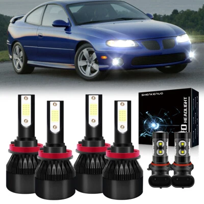 Combo faros LED + bombillas antiniebla 6x 6000K para Pontiac GTO 2004 2005 2006 Foto 1 de 4